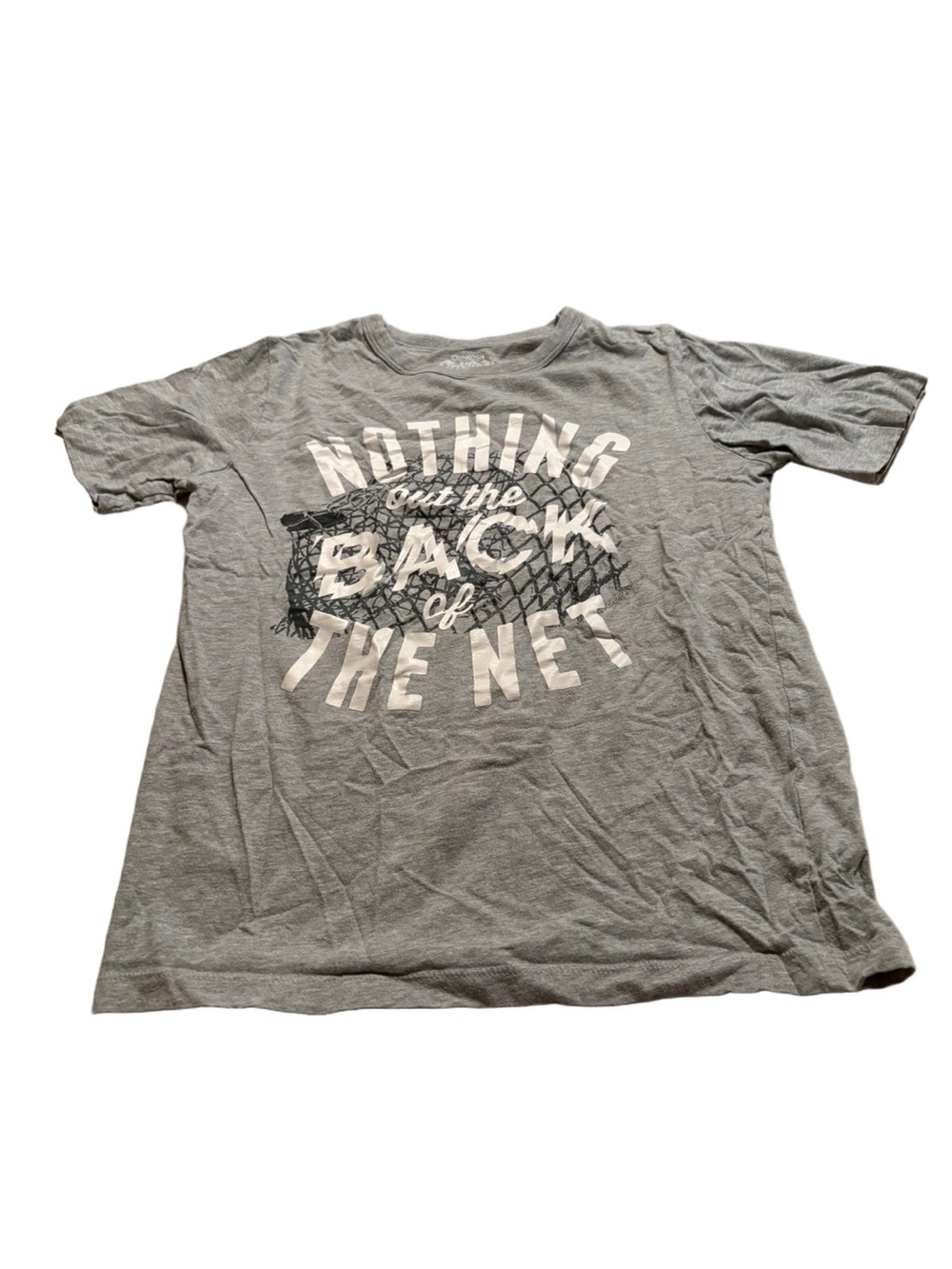 OshKosh B'gosh Grey Graphic Soccer T-Shirt Size 8